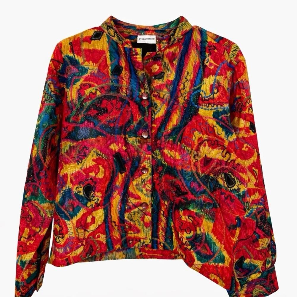 1990's Chico's Silk Jacket